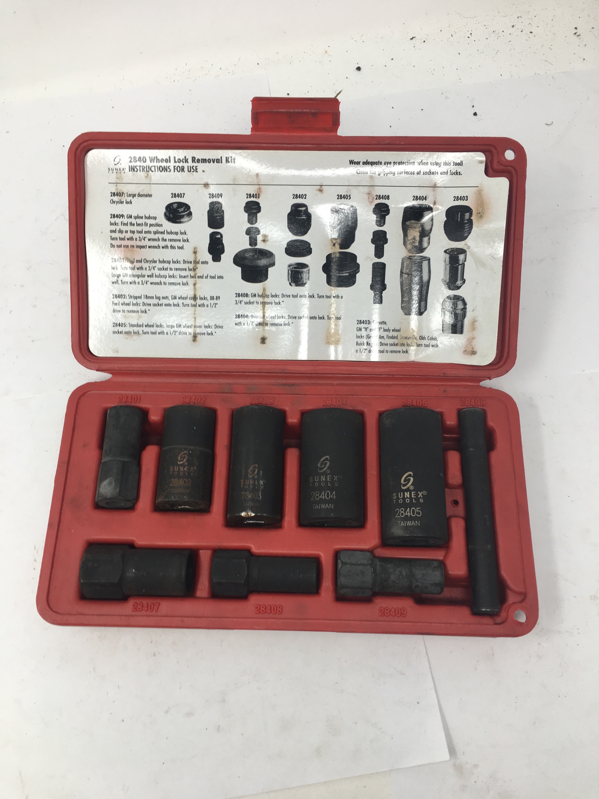 Sunex Tools 2840 - Hub Cap And Wheel Lock Removal Kit SUN 2840